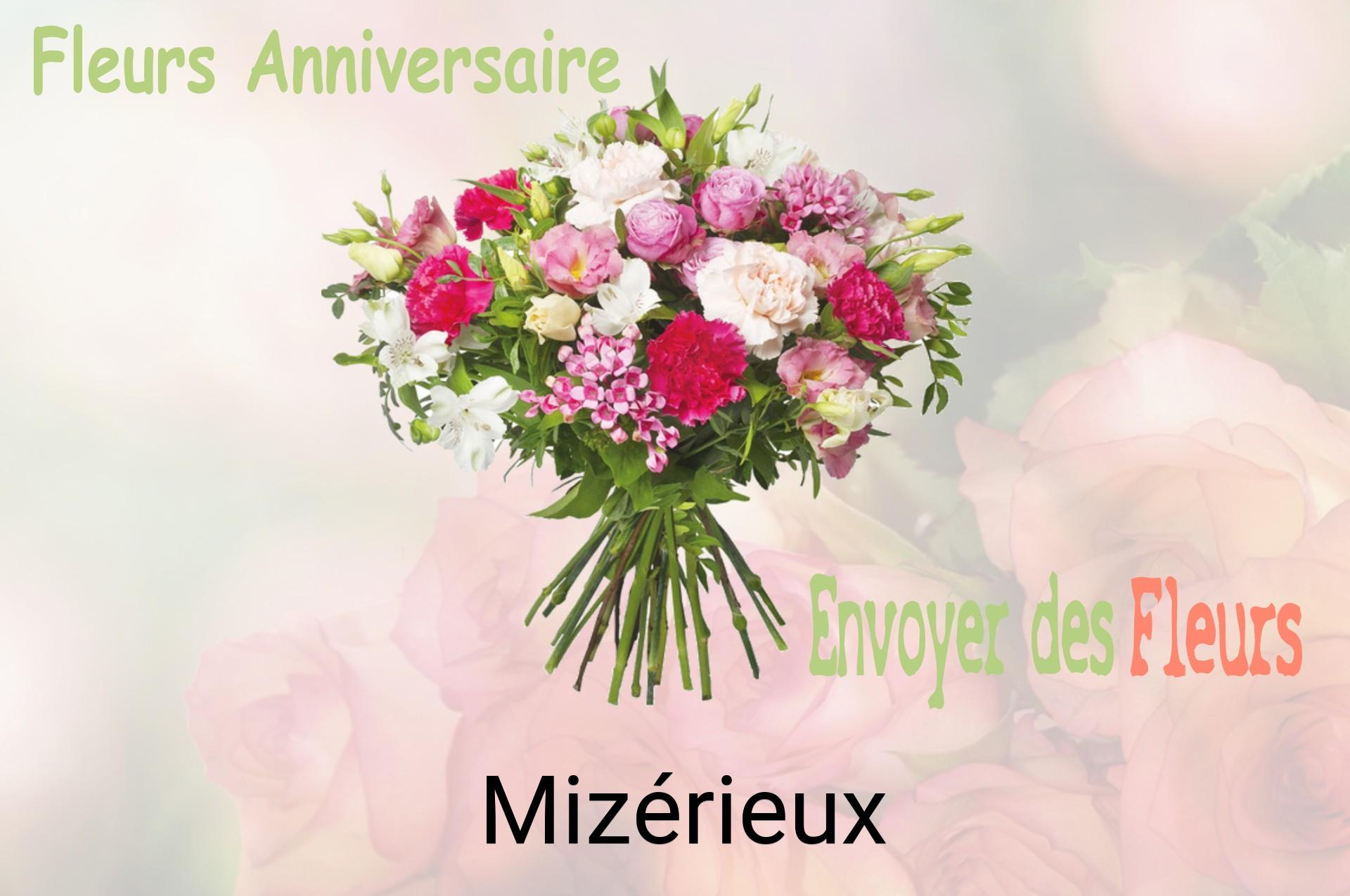 Bouquet de fleurs d’anniversaire livré à Mizérieux